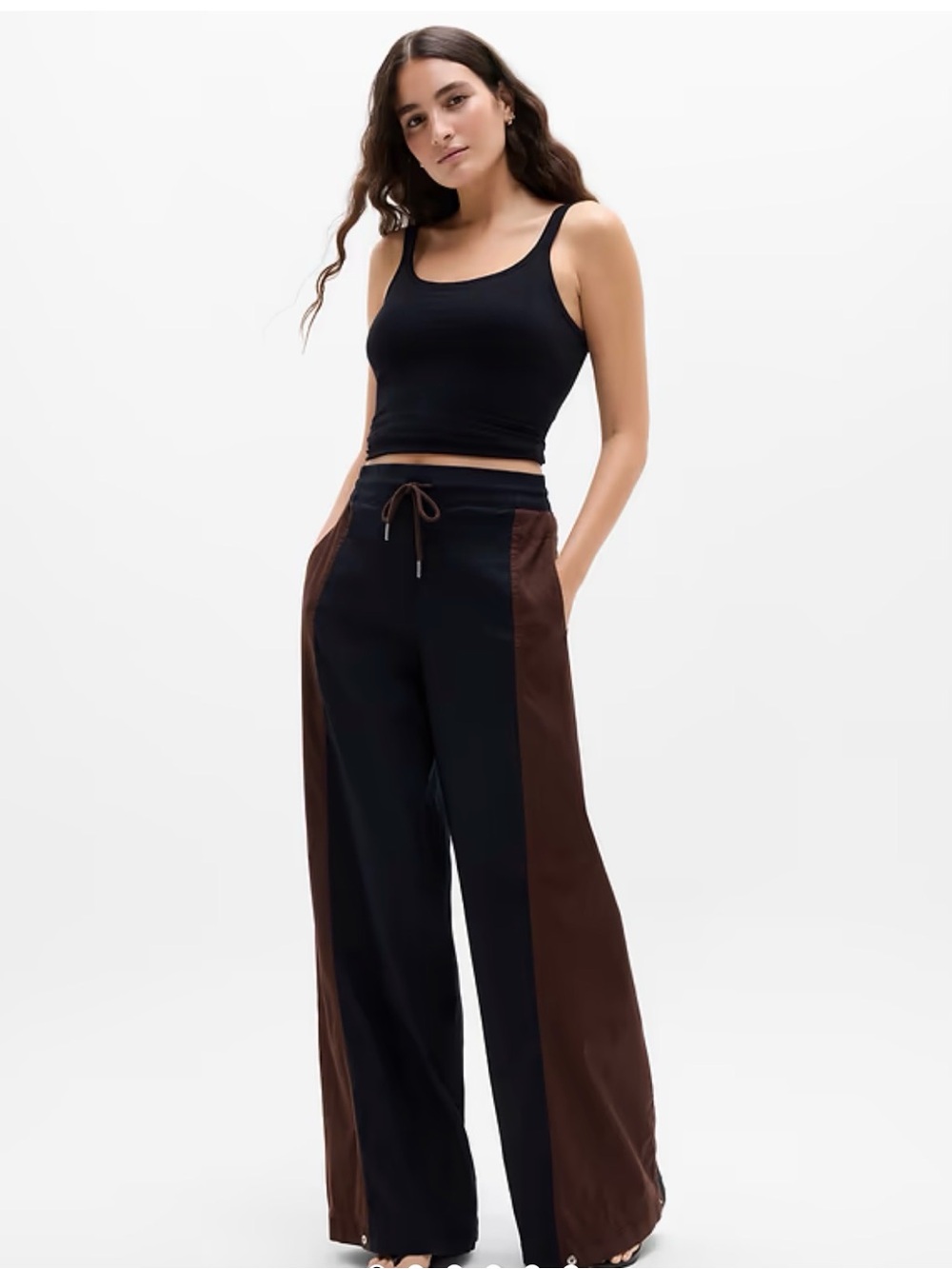 Athleta SuperLinen Blend Palazzo Pant